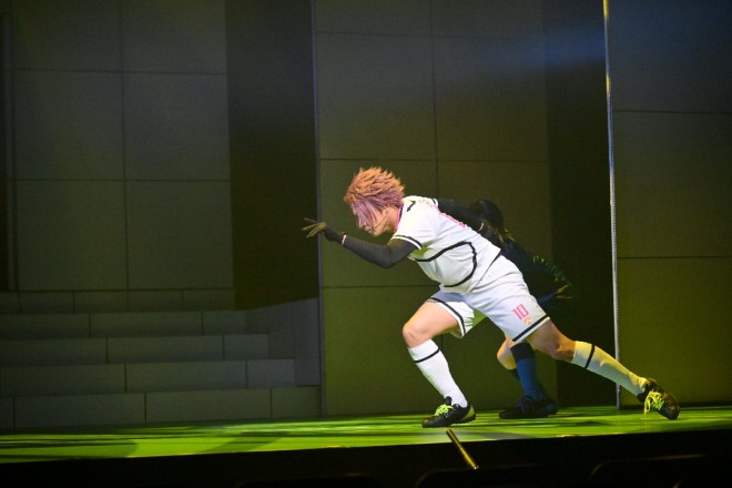 A scene from the final rehearsal of Blue Lock 4th STAGE